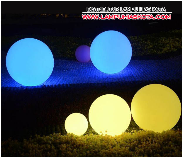 Lampu bola hias led ukuran diameter 100cm